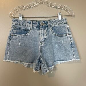 Francesca’s Harper Light Blue Jean Shorts